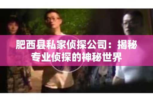 肥西县私家侦探公司：揭秘专业侦探的神秘世界