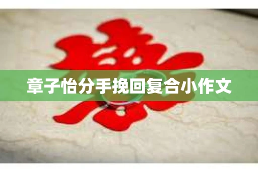 章子怡分手挽回复合小作文