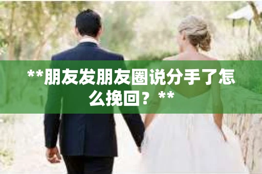 **朋友发朋友圈说分手了怎么挽回？**