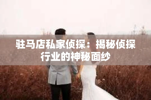 驻马店私家侦探：揭秘侦探行业的神秘面纱