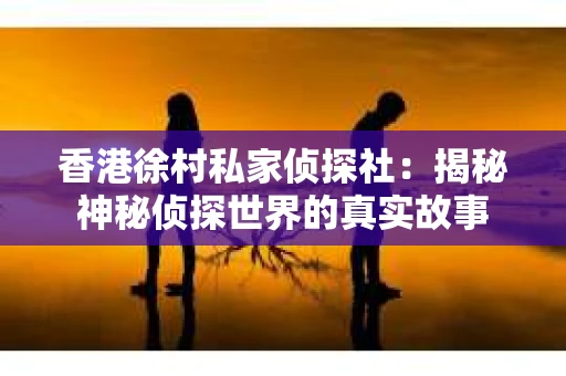 香港徐村私家侦探社：揭秘神秘侦探世界的真实故事