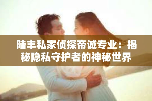 陆丰私家侦探帝诚专业：揭秘隐私守护者的神秘世界