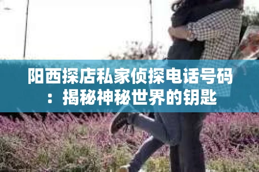 阳西探店私家侦探电话号码：揭秘神秘世界的钥匙