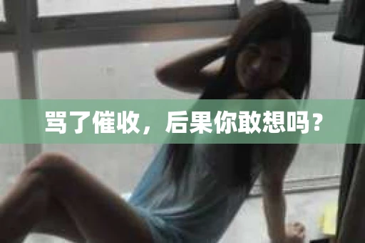 骂了催收，后果你敢想吗？