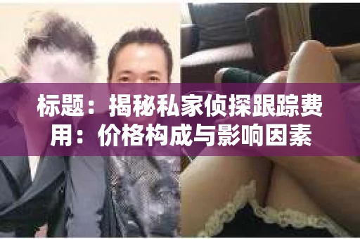 标题：揭秘私家侦探跟踪费用：价格构成与影响因素