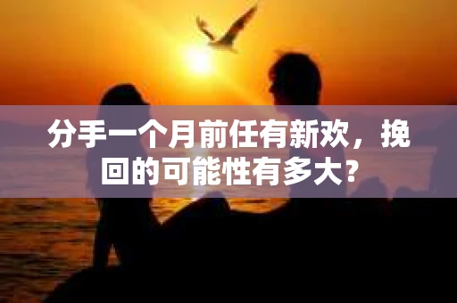 分手一个月前任有新欢，挽回的可能性有多大？