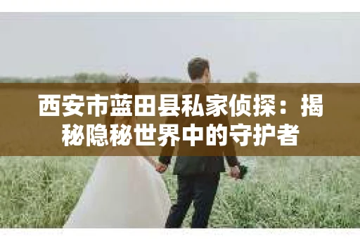西安市蓝田县私家侦探：揭秘隐秘世界中的守护者