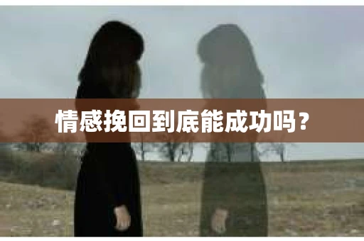 情感挽回到底能成功吗？