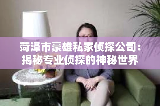 菏泽市豪雄私家侦探公司：揭秘专业侦探的神秘世界