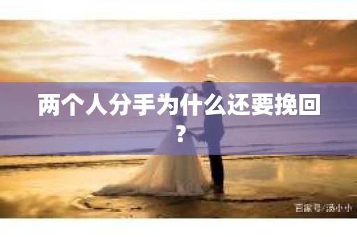 两个人分手为什么还要挽回？