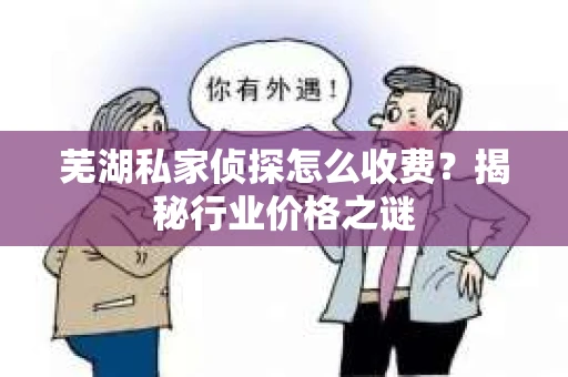 芜湖私家侦探怎么收费？揭秘行业价格之谜